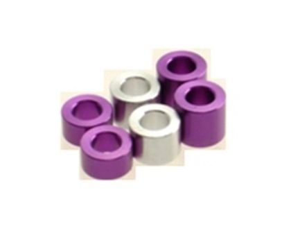 Hiro Seiko Distanzscheiben Set 3mm 3.0 4.0 5.0 purple
