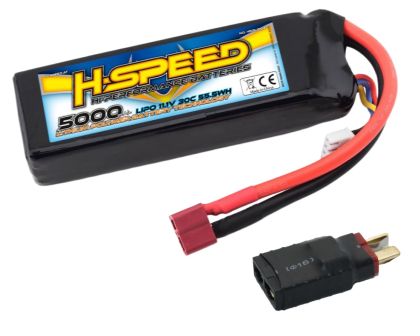 H-SPEED LiPo Akku 5000mAh 11.1V 30C mit Traxxas Adapter HSPLI004-TRX