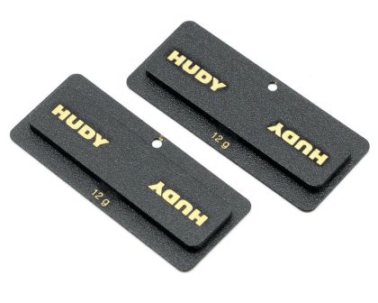 HUDY Messing LiPo Gewichte für Sub-C Chassis Slots 12g