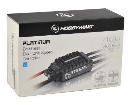 Hobbywing Platinum Pro 100A 2-6s BEC 10A für 480-550 Heli 3D und .70 C