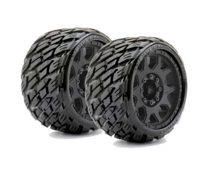 Jetko Rockform Belted Low Profile Extreme Reifen auf schwarzen 3.8 Felgen