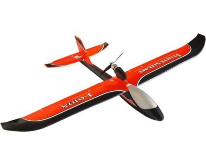 Joysway Airplane RTF Huntsman V2 Orange 1100mm Glider 2.4G J4C14 radio Mode 2 with 7.4V 1200mAh LiPo und AC Balance Charger