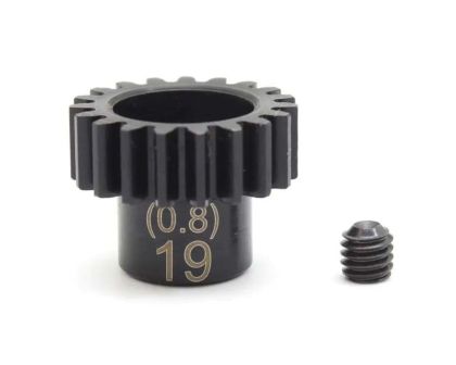 Kyosho Motorritzel Stahl 19 Zähne Modull 0.8 für 5mm Welle