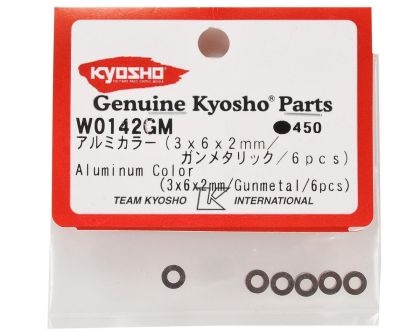 Kyosho Scheiben Alu 3x6x2mm grau