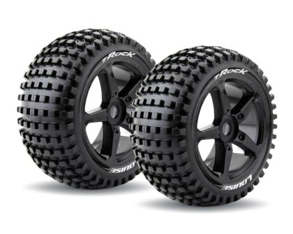 LOUISE T-ROCK Reifen Sport Compound auf Speichen Felge schwarz LOUT3251B