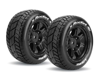 LOUISE X-ROCKET Sport Reifen Felge schwarz für X-MAXX