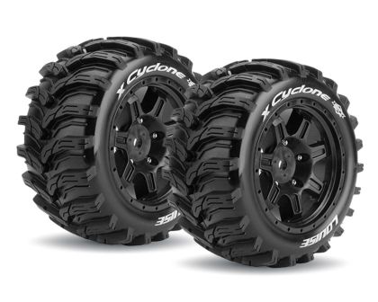 LOUISE X-CYCLONE Sport Reifen Felge schwarz für X-MAXX