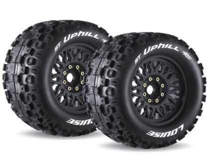LOUISE ST Uphill 1/8 Sport Reifen auf Felge schwarz 17mm mit tauschbare Radmitnehmer