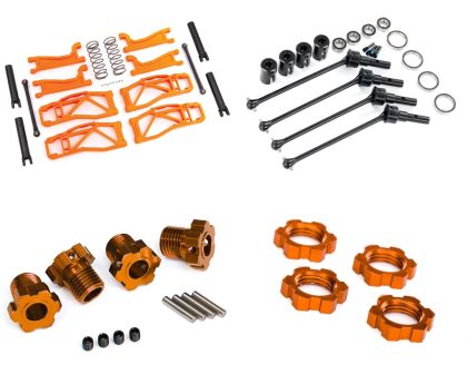Traxxas WideMaxx Kit mit Stahlantriebswellen orange MAXX-WIDEMAXX-STAHL-ORANGE