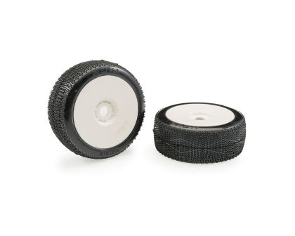 Matrix Racing Nova Soft 1:8 Buggy Reifen auf weißen Felgen MX-NOVS-GL