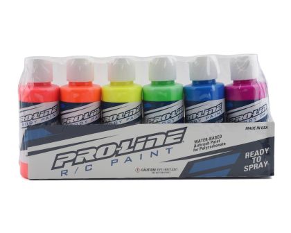 ProLine RC Body Paint Airbush Farbe Fluorescent Color Set 6 Pack