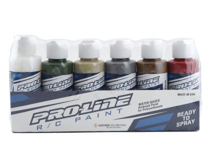 ProLine RC Body Paint Airbush Farbe Military Color Set 6 Pack PRO6323-04