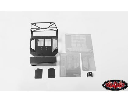 RC4WD Rear Tube Bed Mud Flaps for Trail Finder 2 Black Style B