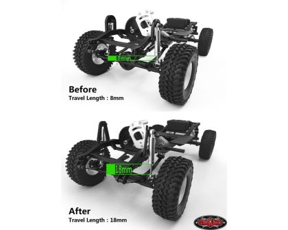 RC4WD Extended Front Shock Mounts for Trail Finder 2