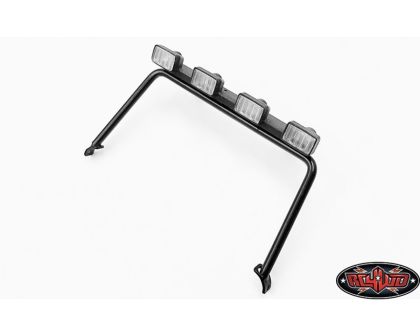 RC4WD Front Window Guard Roll Cage IPF Lights for 1/18