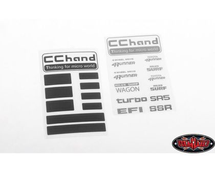 RC4WD Metal Logo Decal Sheet for 1985 Toyota 4Runner RC4VVVC0701