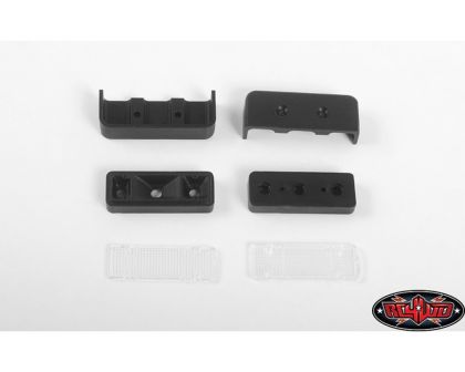 RC4WD Kober Rear Bed Mud Flaps for TF2 Mojave Body Black