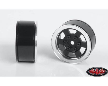 RC4WD Six-Spoke 1.55 Internal Beadlock Wheels Black