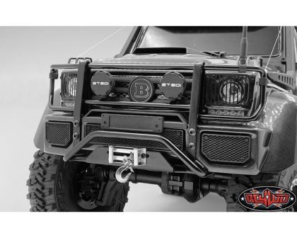 RC4WD Command Front Bumper Black Lights and Light Kit Set for Traxxas Mercedes-Benz G 63 AMG 6x6