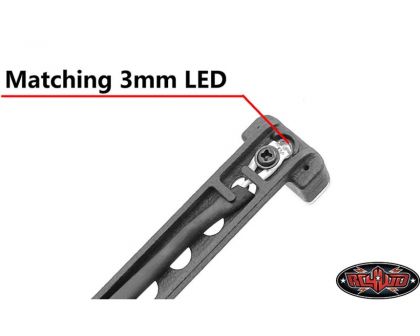 RC4WD Spare Wheel and Tire Holder Clear High Rear Brake Light