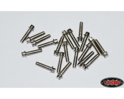 RC4WD Miniature Scale Hex Bolts M2 x 8mm Silver