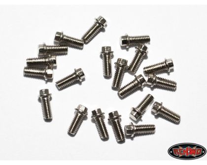RC4WD Miniature Scale Hex Bolts M2.5 x 6mm Silver RC4ZS0663