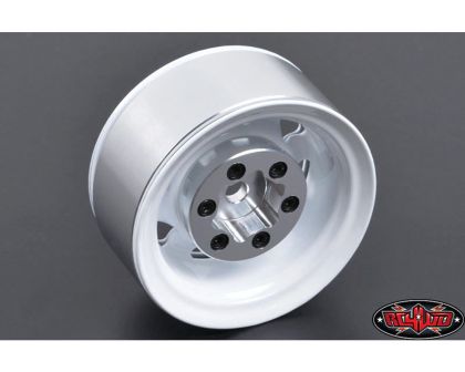 RC4WD Stamped Steel 1.55 Stock White Beadlock Wheel
