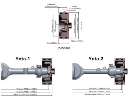 RC4WD Yota Narrow Offset 1.9 Beadlock Wheels