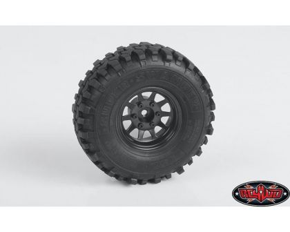 RC4WD OEM 6-Lug Stamped Steel 1.55 Beadlock Wheels Black