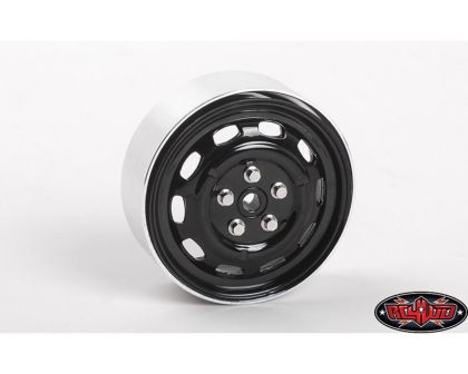RC4WD Stamped Steel 1.7 10-Oval Hole Wheels Black