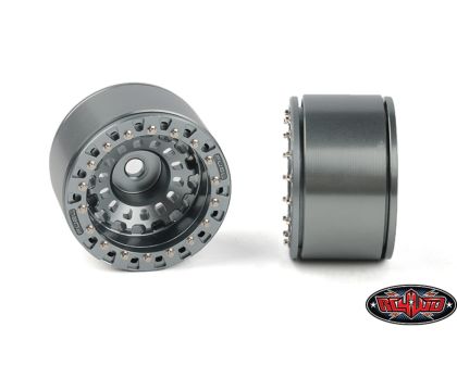 RC4WD Fuel Off-Road 1.55 Zephyr Beadlock Wheels Gunmetal