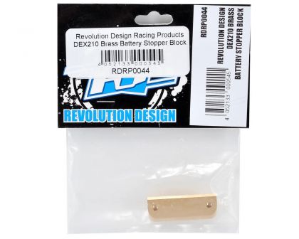 Revolution Design DEX210 Messing Akku Stopper Block