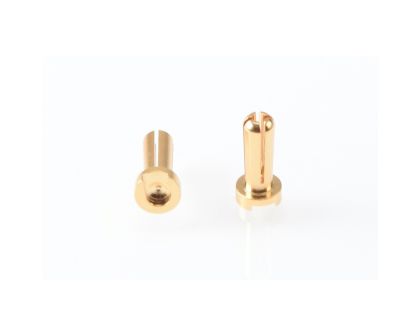 RUDDOG 4mm Gold Plug Male 14mm 2pcs