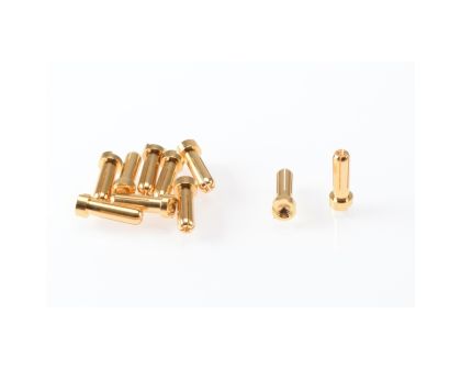 RUDDOG 5mm Gold Plug Male 10pcs
