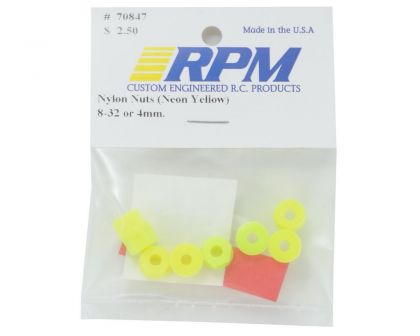 RPM Nylonmuttern 8-32 gelb