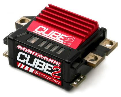 Robitronic CUBE2 Fahrtenregler mit Datenaufzeichnung rot