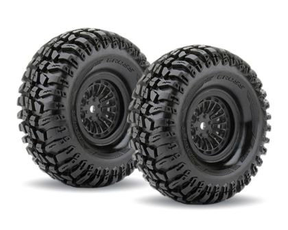 Roapex Cross Reifen 1/10 Crawler 1.9 auf schwarzer Felge 12mm