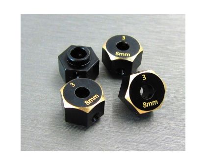 Samix Messing Radmitnehmer 8mm für SCX10-3 SAMSCX3-4063-8
