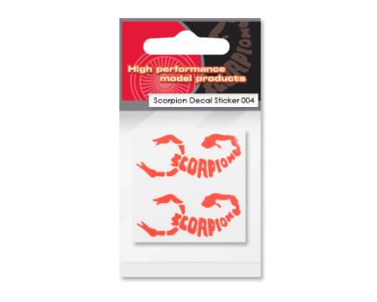 Scorpion Decal Sticker 004 orange