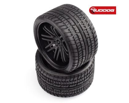 Sweep Road Crusher Onroad Belted tire Black wheels 1/4 offset 146mm Diameter