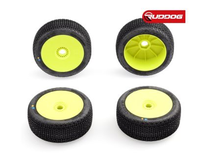 Sweep DEFENDER Blue Extra soft X Pre-glued set tires Yellow wheels