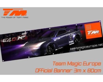 Team Magic Banner Team Magic E4D-MF R35 300 x 80cm