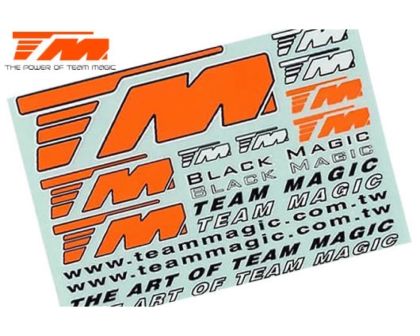 Team Magic Aufkleber Team Magic 145 x 100mm Orange TM118003O