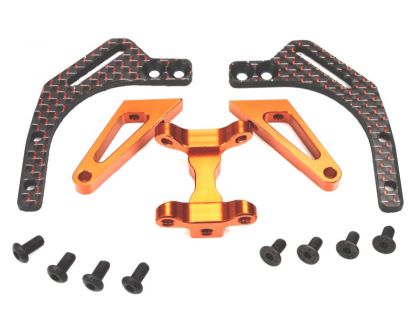 Team Magic Option Part E4D-MF Aluminum 7075 Upper Deck Support Orange