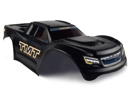 TMT Karosserie unbreakable V2 schwarz mit Sticker für Traxxas Maxx