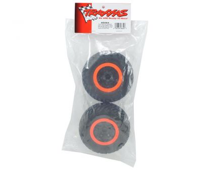 Traxxas Robby Gordon Reifen auf orange schwarze Felgen vorne 12mm