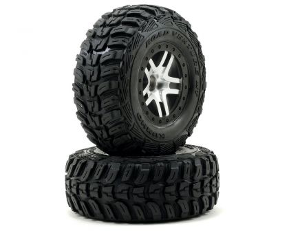 Traxxas Kumho Venture MT S1 Reifen auf Felge Chrom schwarz vorne 12mm TRX5882R