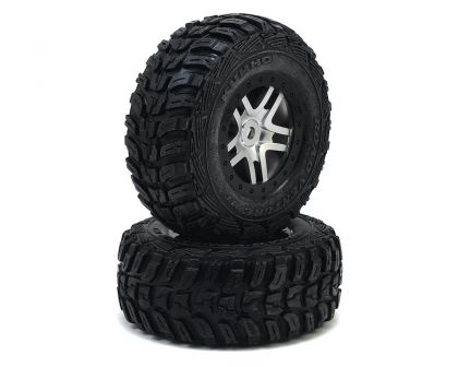 Traxxas Kumho Venture S1 Reifen auf Split Spoke Felge schwarz Chrom 14mm TRX5976R