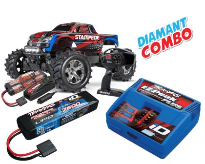 Traxxas Stampede 4x4 RTR rot LED Licht Diamant Combo