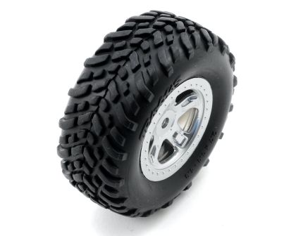 Traxxas Offroad Racing Reifen auf Chrom Felge 1:16 12mm